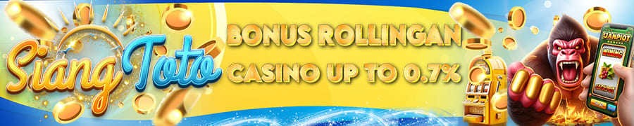 BONUS ROLLINGAN CASINO 0.7% TANPA BATAS